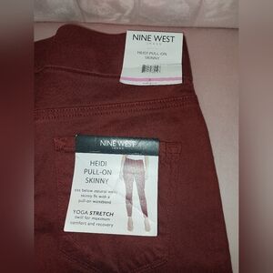 Nine West Red Skinny Jeans Size 6